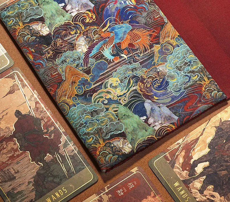 Handmade Portable Tarot Cloth Bag with intricate embroidery